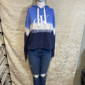 Calvin Klein Jeans Blue Gradient Hoodie